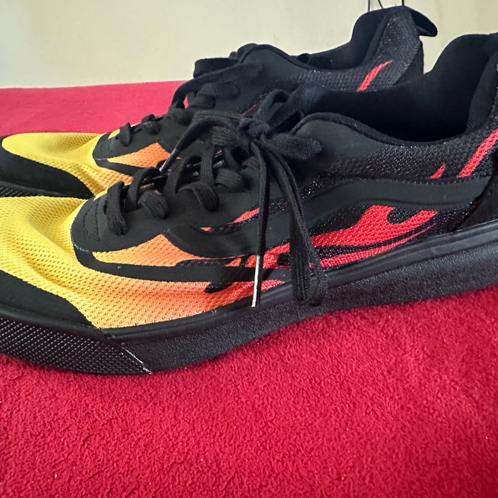 Vans, flame, never worn